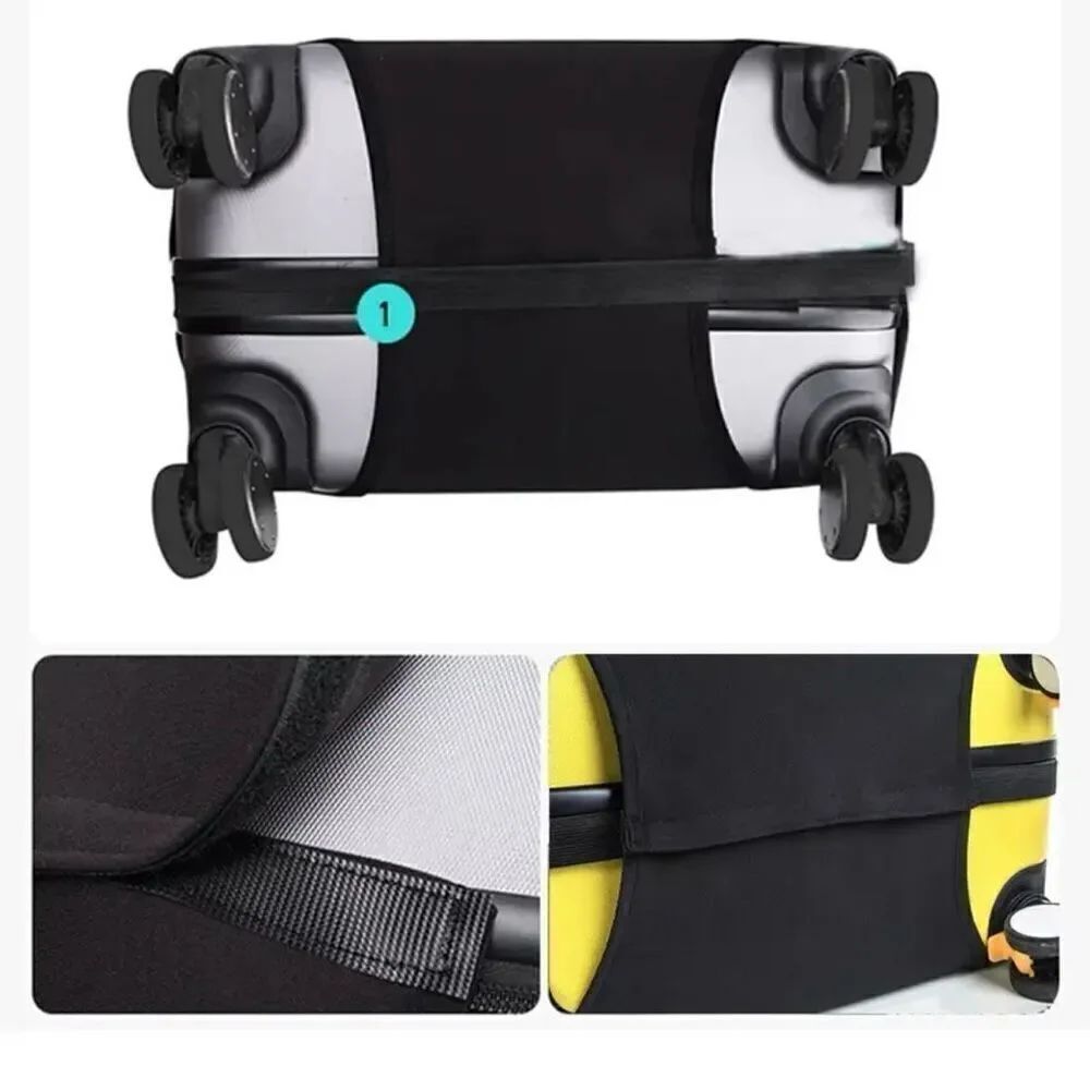 NWT Black Night Luminous Don’t touch me M 22”-25” Suitcase Luggage Elastic Cover - Picture 5 of 12